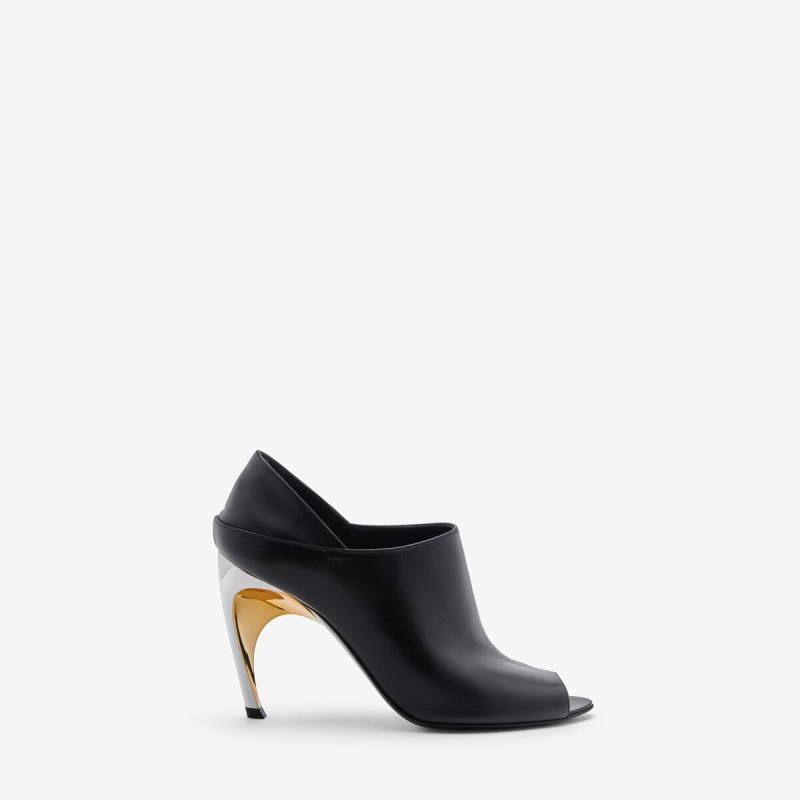 Alexander McQueen Women's Black Armadillo Mule - 35 (Calf Leather)